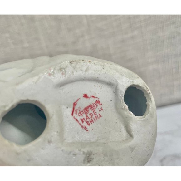 Vintage Ceramic Thai Dancing Buddha Figurine with Iridescent Enamel and blue - Picture 9 of 9